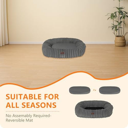 Orthopedic Waterproof Medium Dog Bed Sofa, Gel Memory Foam, 36"
