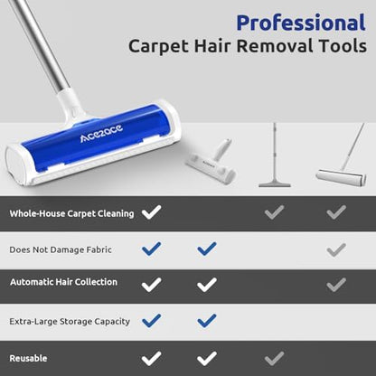 ACE2ACE A3 Pro Carpet Roller for Pet Hair, Carpet Pet Hair Removal Tool