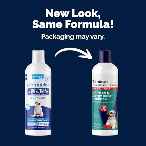 Vetnique Dermabliss Advanced Medicated Pramoxine Anti Itch Dog Shampoo