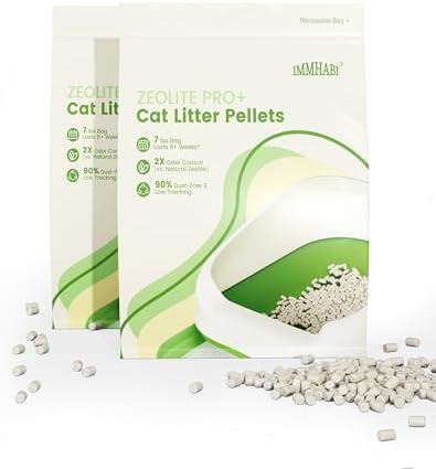 Enhanced Cat Litter Pellets, Generic Litter Refills Exclusively for Shifting Litter Box Systems, Dehydrating Pellets, Zeolite, Long-Lasting Odor Control (Enhanced Cat Litter Pellets, 14LBS)