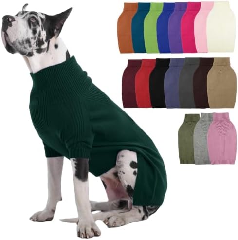 Great Dane Sweater,5XL Extra Large Sweater for Giant Breed Dogs in Winter