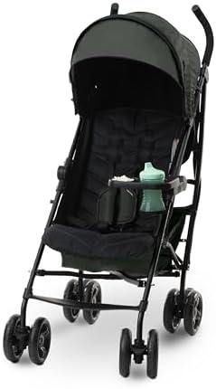 3Dlite Convenience Stroller, Green – Lightweight Stroller with Aluminum Frame, Large Seat Area, 4 Position Recline, Extra Large Storage Basket – Infant Stroller for Travel and More