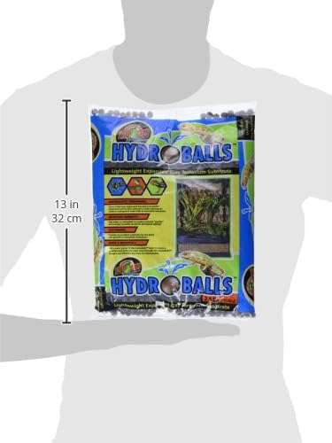 Zoo Med HydroBalls Lightweight Expanded Clay Terrarium Substrate, 2.5 Pounds (Pack of 2)