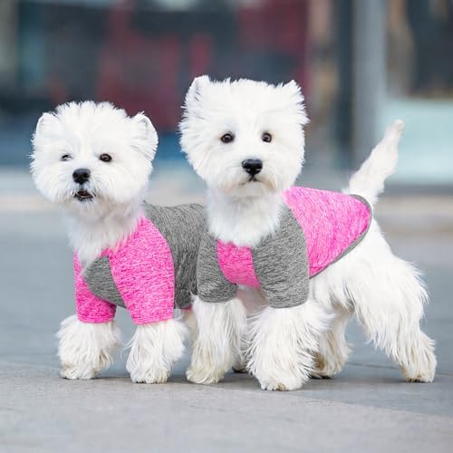 KYEESE 2Pack Dog Shirt for Small Dogs Sun Protection Tank Top with Sleeves