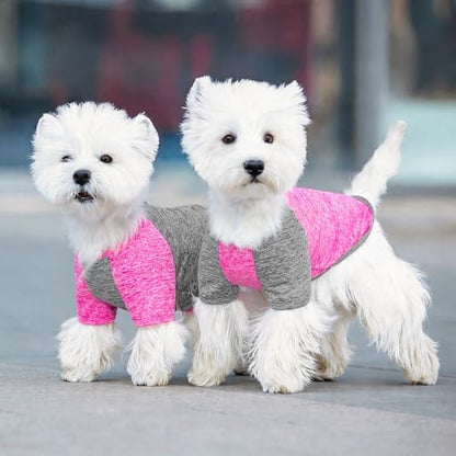 KYEESE 2Pack Dog Shirt for Small Dogs Sun Protection Tank Top with Sleeves