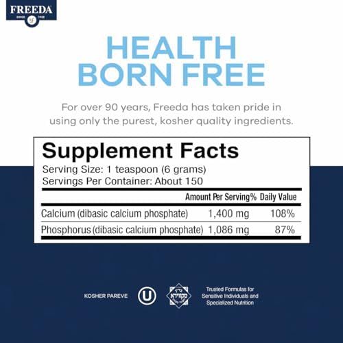 Freeda Calcium Phosphate Powder Mineral Supplement - 32 oz