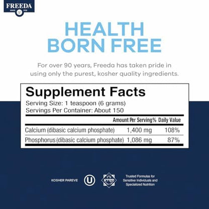 Freeda Calcium Phosphate Powder Mineral Supplement - 32 oz