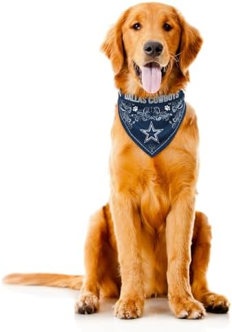 Littlearth NFL Reversible Pet Bandana - Officially Licensed Teams, Sizes XS to XL
