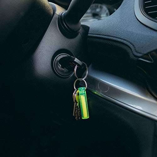 GEAR AID Ni Glo 2” UV Rechargeable Glowing Keychain – Multi-Purpose Glow-in-the-Dark Accessory for Camping