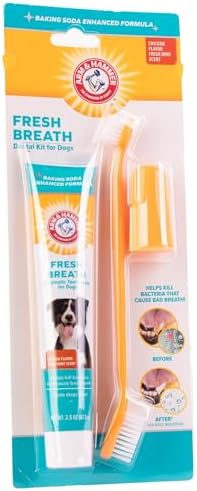Arm & Hammer Enzymatic Dog Dental Care Kit, Chicken Flavor, 2.5 Oz Tube