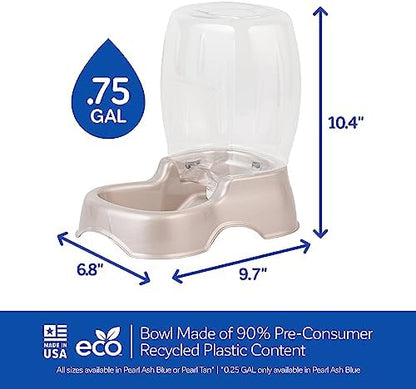 Petmate Pet Cafe Water Dispenser, .75 GAL, Pearl Tan