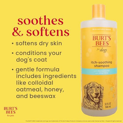 Burt's Bees for Pets Itch Soothing Dog Shampoo, Honeysuckle, 32 Fl Oz, 2-Pk