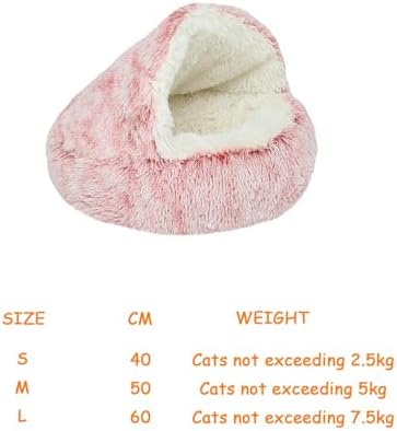 Cat Houses,Cat Beds for Indoor Cats,Cat Sleeping Bag,Small Cat Bed,Cat Condo,Cat Houses & Condos,Winter Warm Shell Semi-Closed Cat Litter Box,Pet Cat Bed,Semi-Enclosed Cat Litter Box