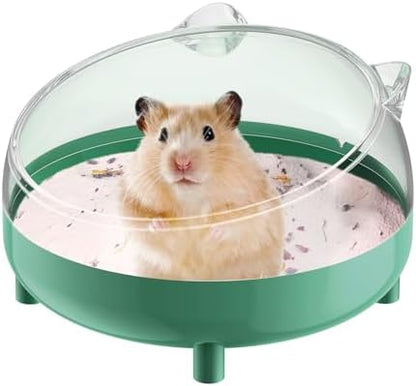 Pawfly Hamster Sand Bath Container, Hamster Sand Bath Box, Hamster Bathtub, Hamster Bathroom, Hamster Toilet, Plastic Dust Bath for Dwarf Hamsters, Syrian Hamsters, Mice, Gerbils & Small Animals