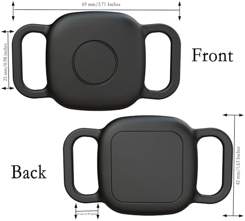 Waterproof Dog Collar Holder Compatible with Life360 Tile Mate [2024] 2022 Tracker, Durable Soft Silicone Case for Cat Pet Necklace, Full Body Covered Protective Cover Accessories for Anti-Lost GPS
