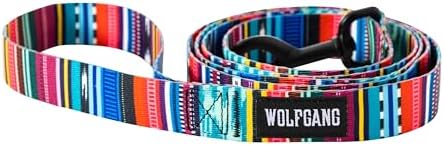 Wolfgang Heavy Duty Dog Leash, Pull-Tested to Over 800 lbs for Walking & Training, Quetzal Print, Large