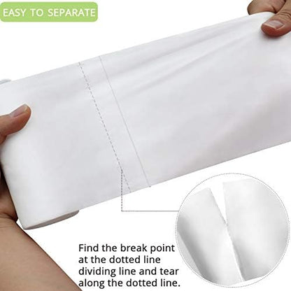Biodegradable 2 Gallon Trash Bags, 100 Count, White