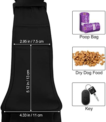 PETLOFT Reversible Dog Cat Sling Carrier, Small Dog Carrier, Adjustable Dog Sling, Hands Free Cross Body Carrier with Collar Hook for Dog/Cat/Bunny up to 11lb, Black