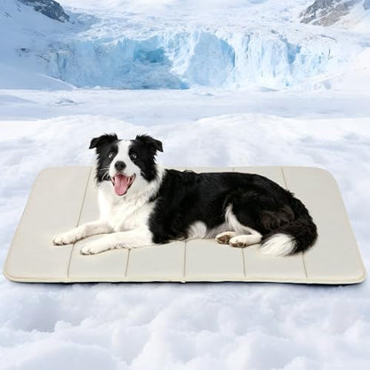 Dog Cooling Mat for Large Dogs, 35"x23" Memory Foam Pet Pad