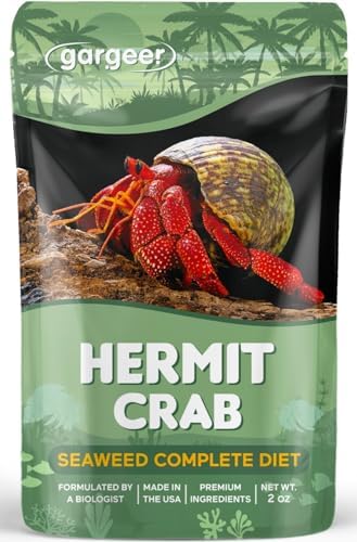 Gargeer 2oz Hermit Sea Weed Diet. Non-GMO, Premium Ingredients, Made in USA