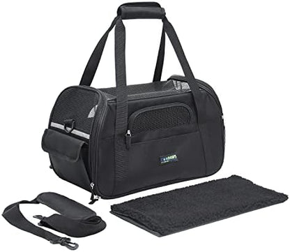 JESPET Soft-Sided Airline-Approved Dog & Cat Carrier Travel Bag