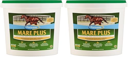 Farnam Mare Plus Gestation & Lactation Supplement 7.5 pounds, 60 Day Supply (Pack of 2)