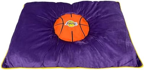 Pets First NBA Los Angeles Lakers Dog Mattress Pillow Bed Basketball Plush Soft Pet Bed