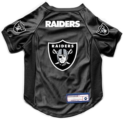Littlearth NFL Las Vegas Raiders Stretch Pet Jersey, Team Color, Medium
