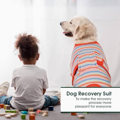 Kuoser Recovery Suit for Dogs Cats, Soft Dog Surgery Suit Female Male Spay