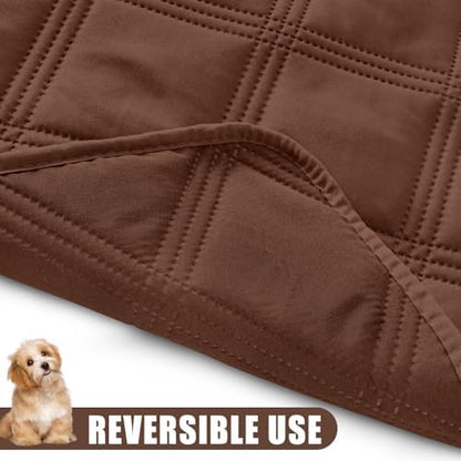 Smiry Waterproof Dog Bed Cover, Reversible Pet Blanket for Sofa Couch