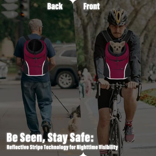 YUDODO Dog Front Carrier Backpack, Adjustable Breathable Dog Backpack