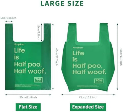 60 Pack Large Dog Poop Bags for A&H Swivel Bin Pooper Scooper