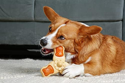 Hartz Chew ‘n Clean Chew Toy and Treat in One Chicken Flavored Tri-Point Dog Toy, Medium (Pack of 12)