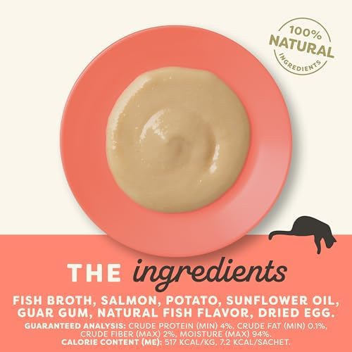 Applaws Salmon Puree Lickable Cat Treats 60-Pack 0.5 oz Sachets