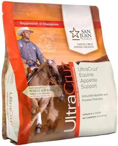 UltraCruz Equine Appetite Booster Supplement for Horses, 4 lb, Pellet (32 Day Supply)