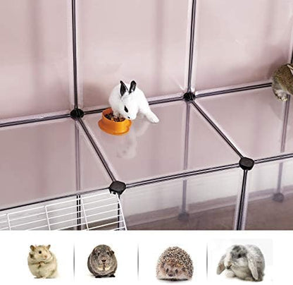 SONGMICS Guinea Pig Playpen, 2-Tier Small Animal Playpen