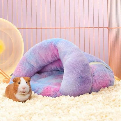 Wenqik 2 Pcs Guinea Pig Fleece Hideouts, Gradient Colors, Blending
