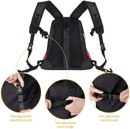 WOYYHO Pet Dog Carrier Backpack, Ventilated Mesh Small Dog Front Backpack