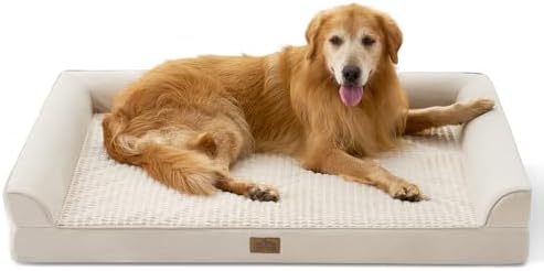 COZY KISS Orthopedic Dog Bed for Extra Large Dogs, U Shaped XXL 48x35 inch