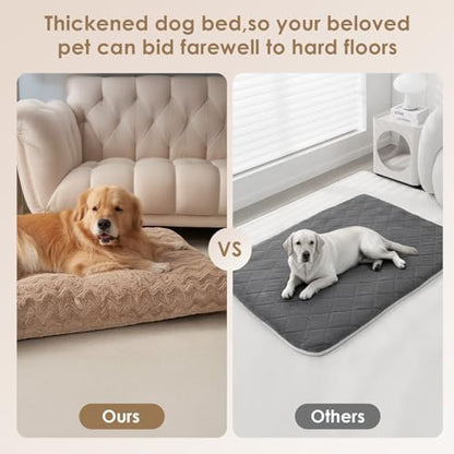 EHEYCIGA Washable Dog Beds Medium Sized Dog, 29x21 Inch Pet Bed, Camel