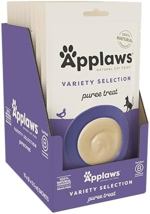 Applaws 3-Flavor Variety Lickable Cat Treats 60-Pack 0.5 oz Sachets
