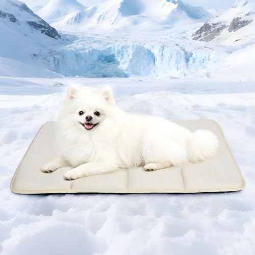 Dog Cooling Mat for Large Dogs, 35"x23" Memory Foam Pet Pad