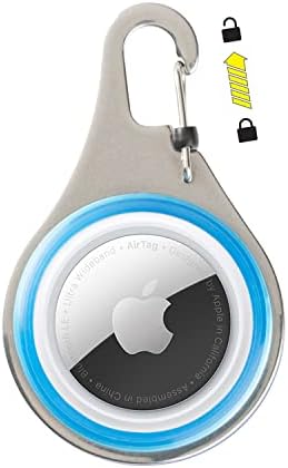 Nite Ize WearAbout Pet Clippable Tracker Holder, AirTag Pet Holder, Blue
