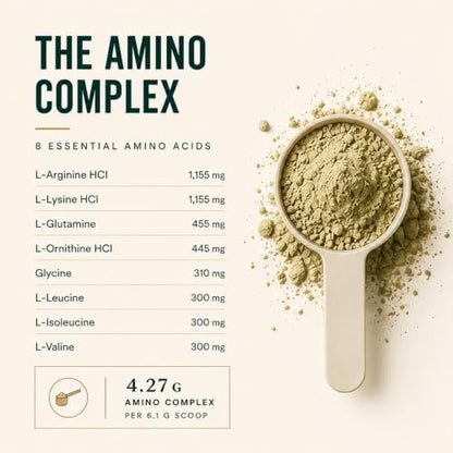 100-Day Supply Horse Joint Supplement Powder - 8 Amino Acids with MSM, Glucosamine & Vitamin E for Muscle, Hoof, Mobility & Recovery - Coat Defense & Weight Gain Supplement, Apple Flavor, 1 Pack