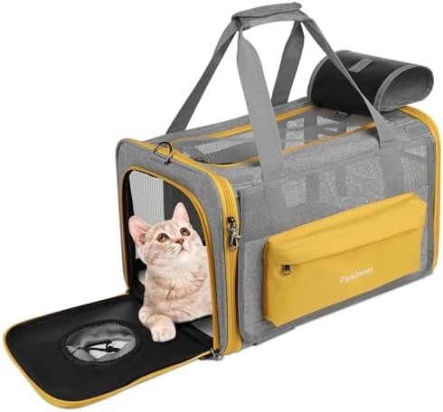 Cat Carriers, 17.7"x13"x13" Collapsible Pets Travel Carriers