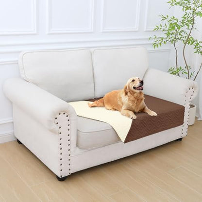 hyha Waterproof Reversible Dog Blanket, Pet Blanket for Sofa Couch