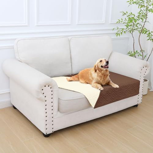 hyha Waterproof Reversible Dog Blanket, Pet Blanket for Sofa Couch
