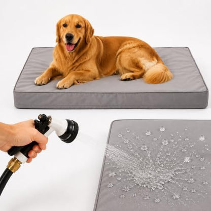 WNPETHOME Outdoor Waterproof Dog Bed Large Sized, Washable Creat Pad 47"