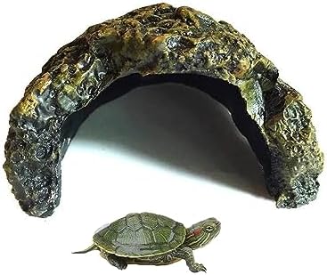 Reptile Habitat, Turtle Hideout,Water Tank Decoration for Fish, Reptiles, Amphibians,Frogs, Snakes,Lizards,Shrimps, Spiders and Small Animals…