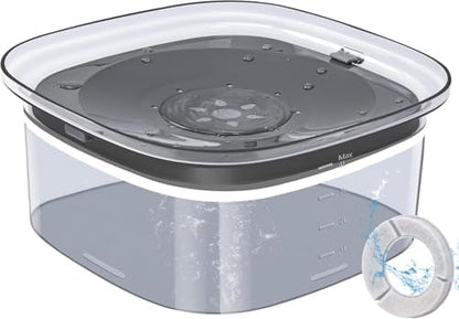 UPSKY 4L Dog Water Bowl No Spill Large Capacity Slow Drinking Water Feeder